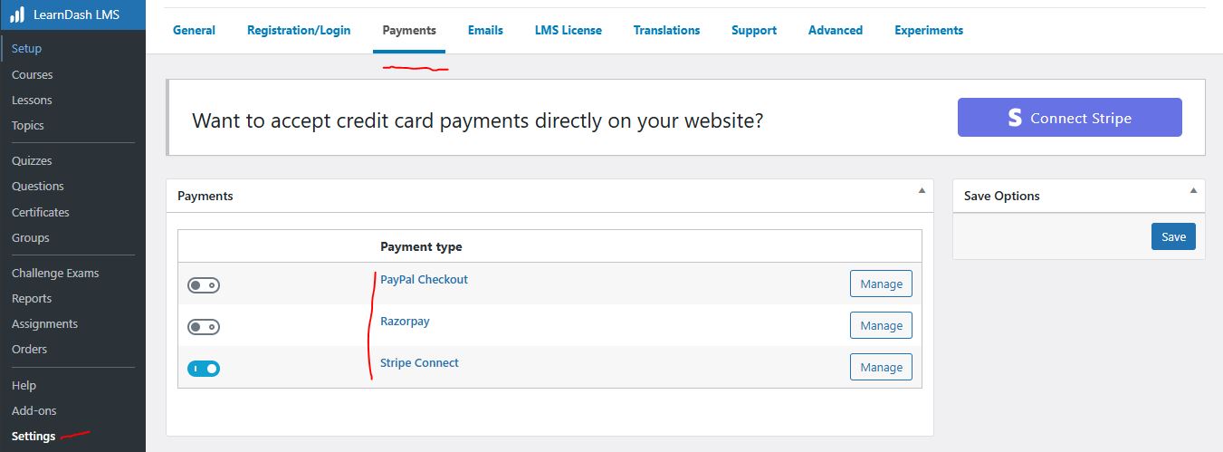 Learndash Payment Panel